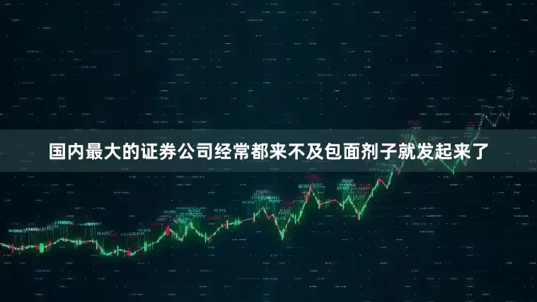 国内最大的证券公司经常都来不及包面剂子就发起来了