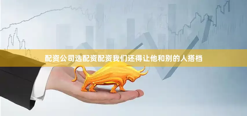 配资公司选配资配资我们还得让他和别的人搭档